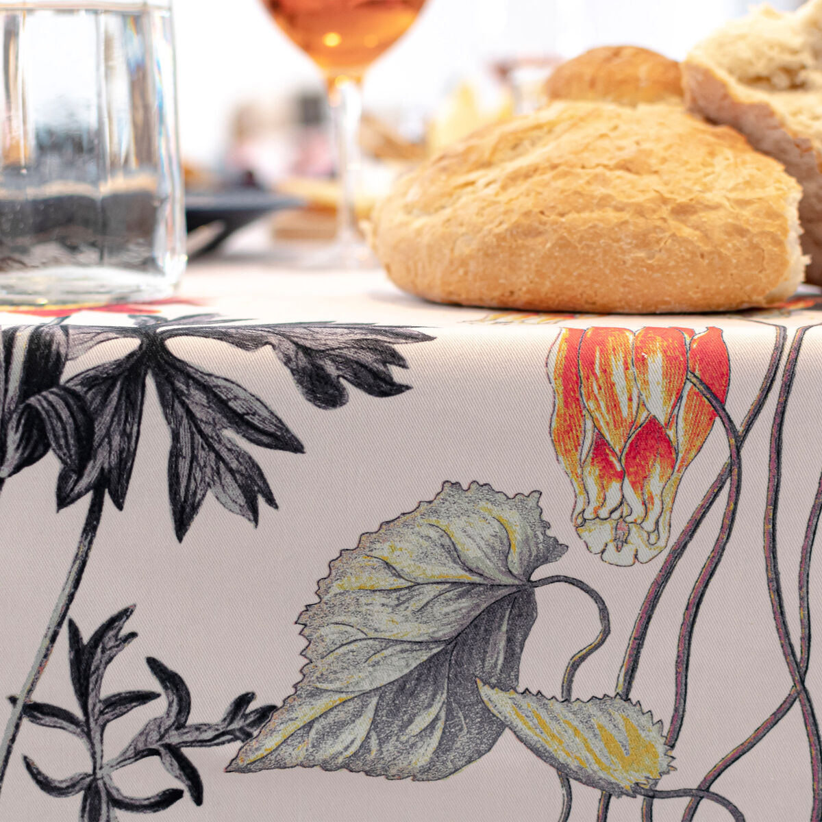 Toalha de Mesa HappyFriday Fruit garden Multicolor 150 x 250 cm